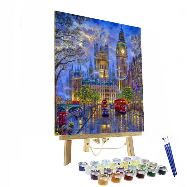 British London Night Paint By Numbers Painting Kit