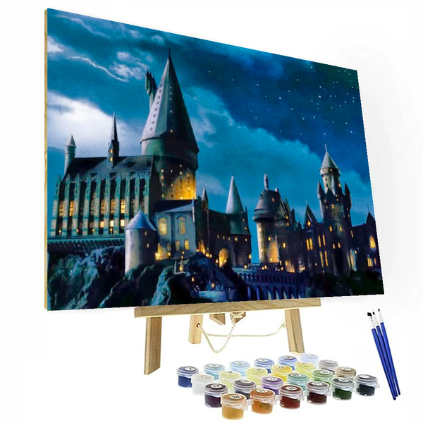 DIY Hogwarts School Paint By Numbers Painting Kit