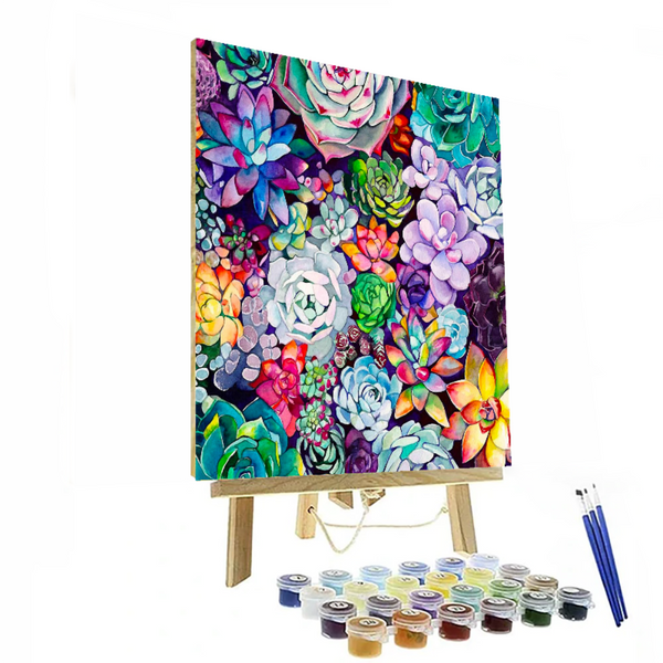 DIY Flowers Paint By Numbers Painting Kit