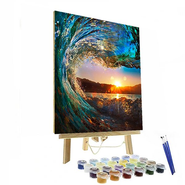 Sunset Wave Paint By Numbers Painting Kit