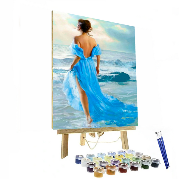 DIY Girl By The Sea Paint By Numbers Painting Kit