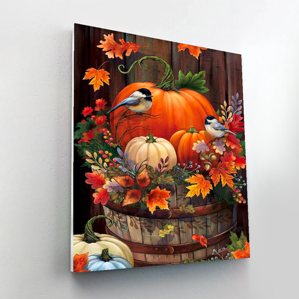 DIY Pumpkin Lantern Paint By Numbers Painting Kit