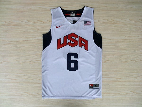 2012 American Dream Team Nr. 6 James White besticktes Trikot 