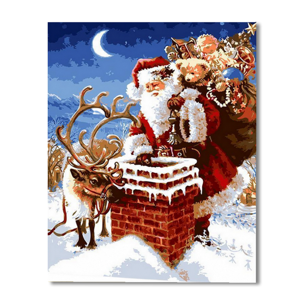 Christmas Santa Paint By Numbers Painting Kit