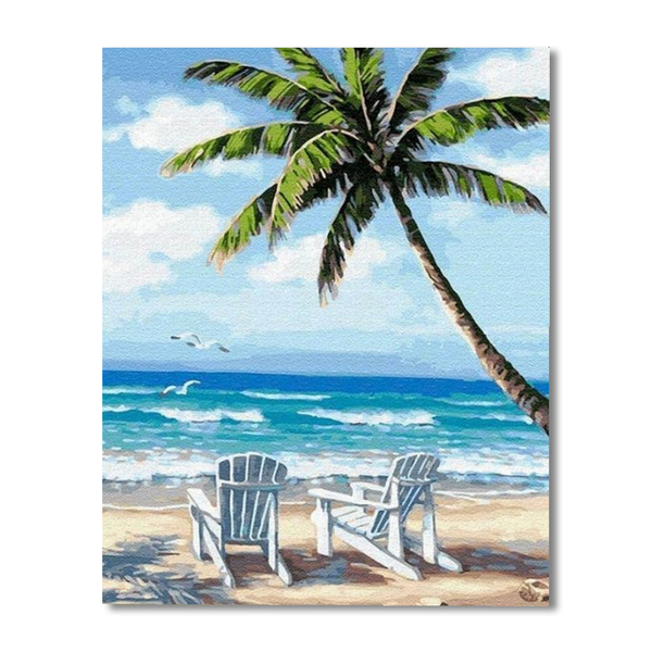 Beach Paint By Numbers Painting Kit