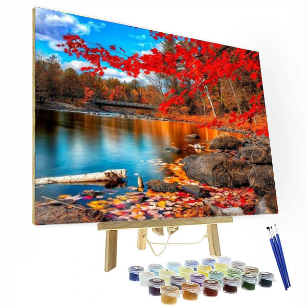 Fallen Flowers Paint By Number Painting Set