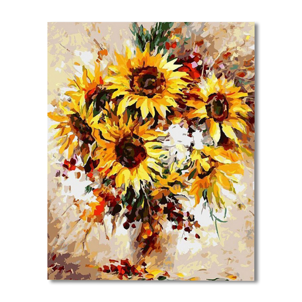 Sunflower Canvas Paint By Numbers Painting Kit