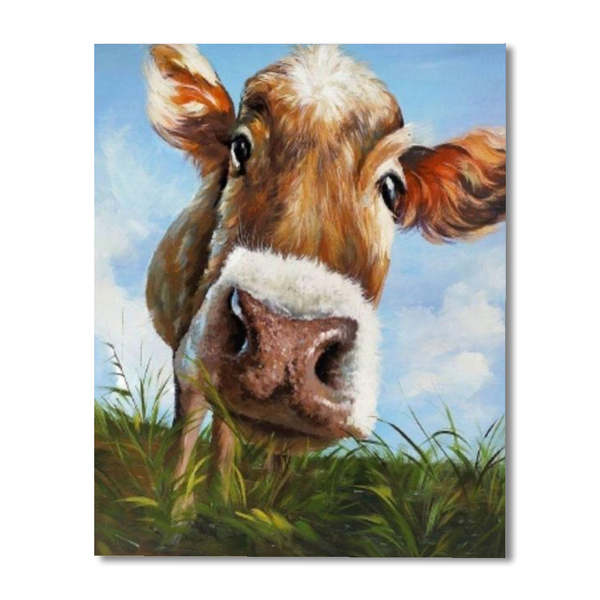 Cow Paint By Numbers Painting Kit