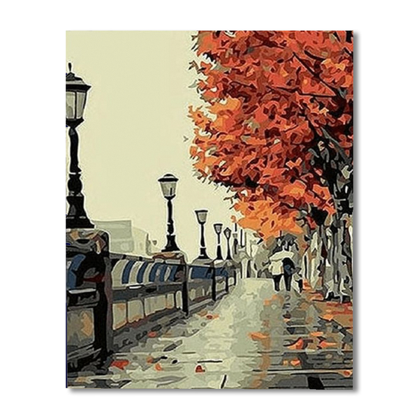 Rainy Weather Paint By Numbers Painting Kit