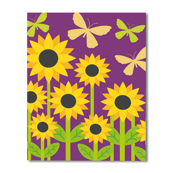 Portrait Sunflower Paint By Numbers Painting Kit