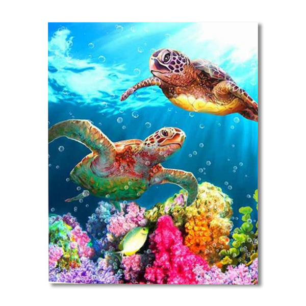 Sea Turtle Paint By Numbers Painting Kit