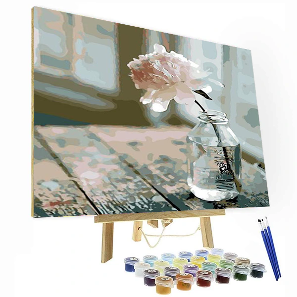 Floral Water Bottle Paint By Number Painting Set