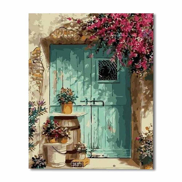 Flower Door Paint By Numbers Painting Kit