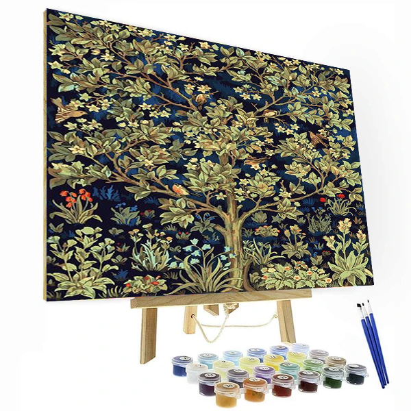 Green Garden Paint By Number Painting Set