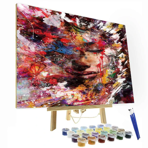 Colorful Abstract Paint By Number Painting Set