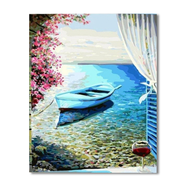 Boat Sailing Paint By Numbers Painting Kit