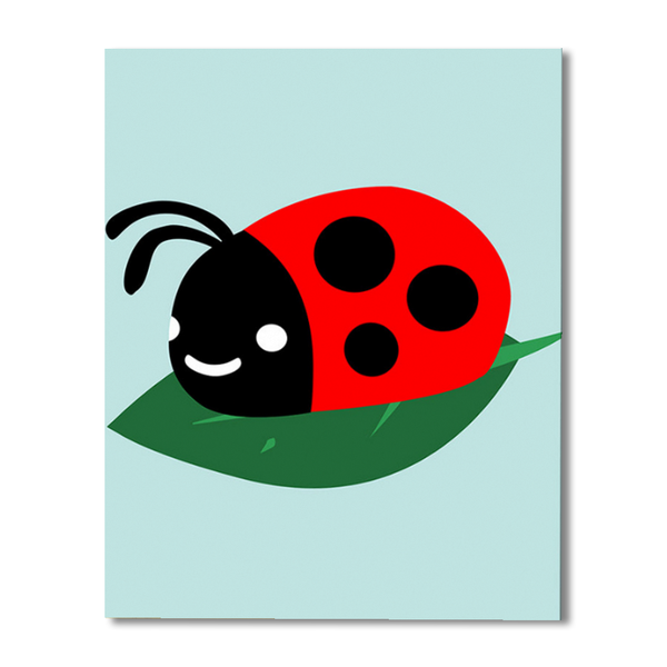 Lady Bug Paint By Numbers Painting Kit