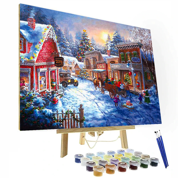 Christmas Creative Decoration Paint By Numbers Painting Kit