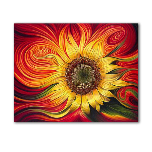 Sunflower Spiral Paint By Number Painting Set