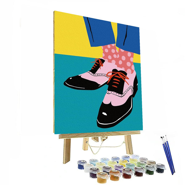 2 Piece Footwear Paint By Numbers Kit