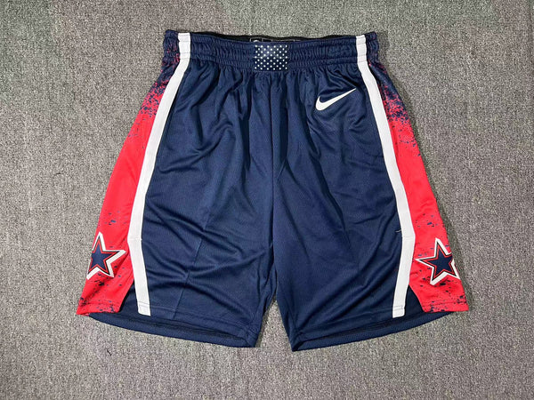 24 Olympics USA Team Dunkelblaue Shorts Fan Edition 