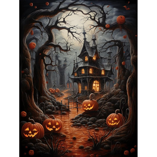 5D Halloween Theme Painting Kit