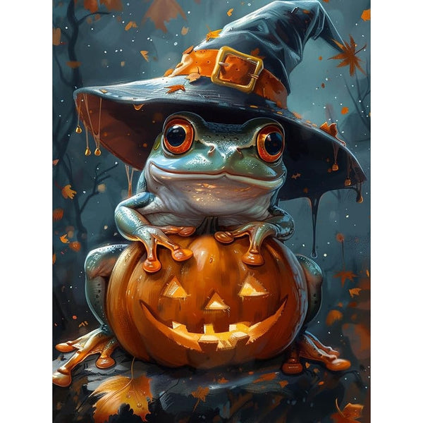 5D Diamond Arts Painting Kits Halloween Frosch Vollbohrer DIY