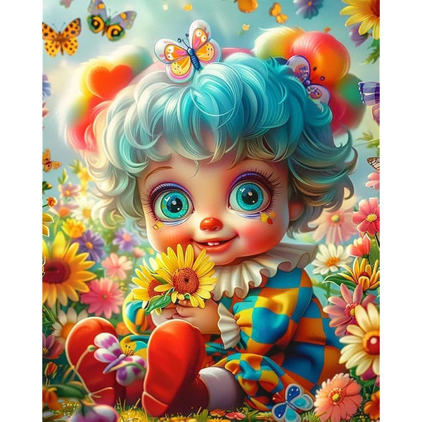 Diamond Painting Kit With Curly Hair Dolls Art