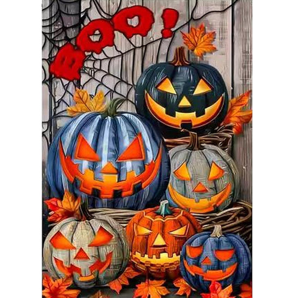 5D Vibrant Halloween Scene Paint by Numbers Kit