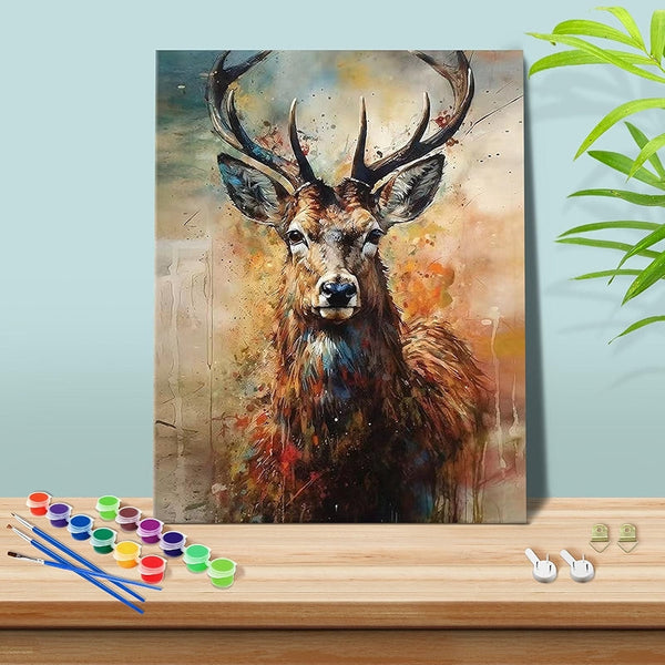 Vibrant Forest Deer Paint By Numbers Kit