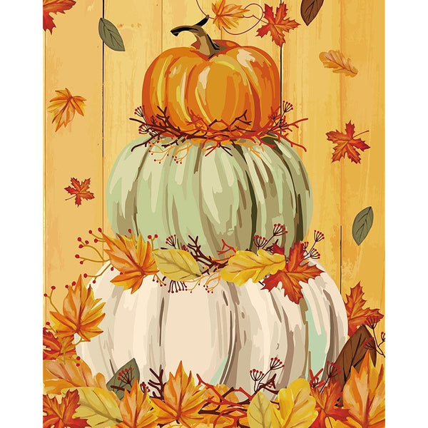 DIY Painting By Number Kit Canvas Autumn Design