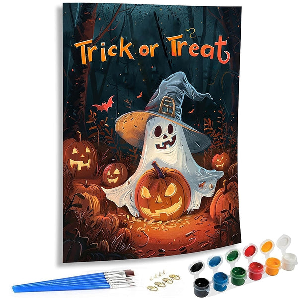 Malen-nach-Zahlen-Set mit Trick-or-Treat-Design