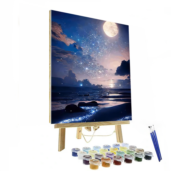 6 Pieces Set Galactic Serenity Paint By Numbers Kit