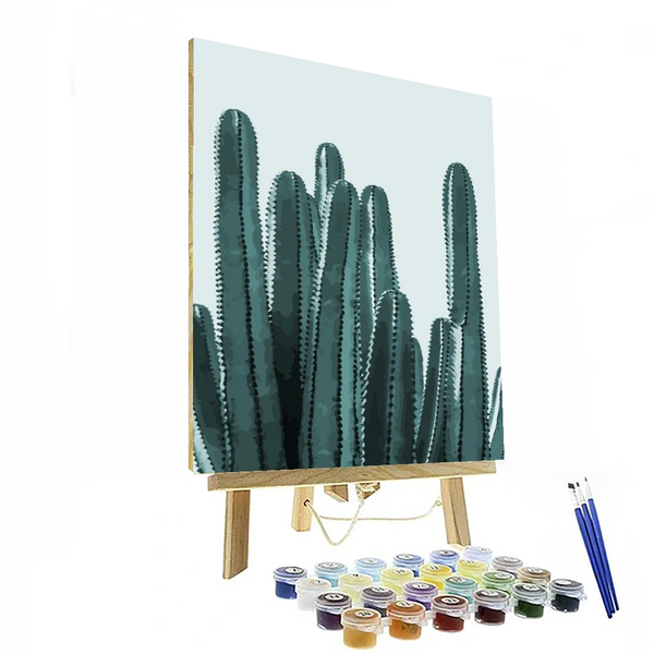 Cactus Paint By Numbers Painting Kit