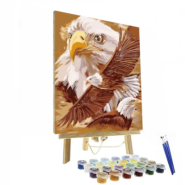 Eagle Bird Art Paint By Number Kit