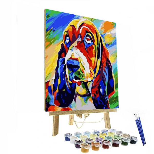 Abstract Basset Paint By Numbers Painting Kit