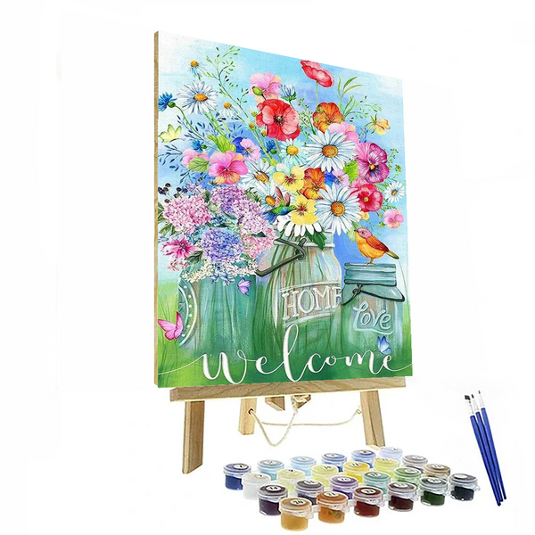 Lot Of Flowers Paint By Numbers Painting Kit