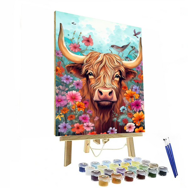 Enchanted Pastoral Highland Paint By Numbers Kit