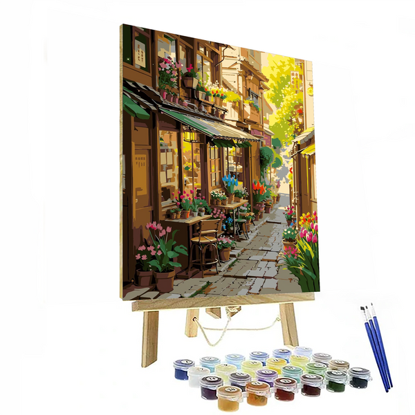 Charming Street Corner Paint By Numbers Kit