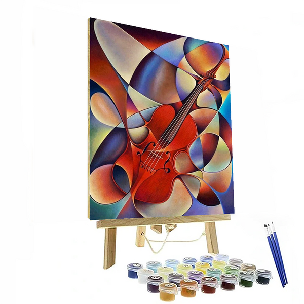 Abstract Violin Paint By Numbers Painting Kit