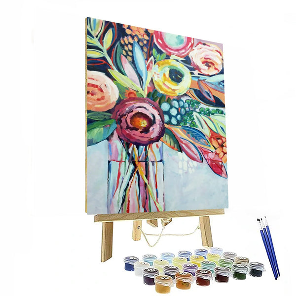 Abstract Flowers Paint By Numbers