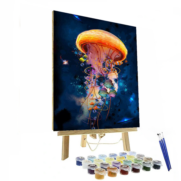 Jellyfish Galaxy Paint By Numbers Painting Kit