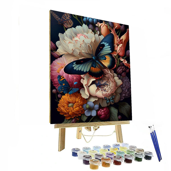 Bloom And Butterflies Paint By Number Kit