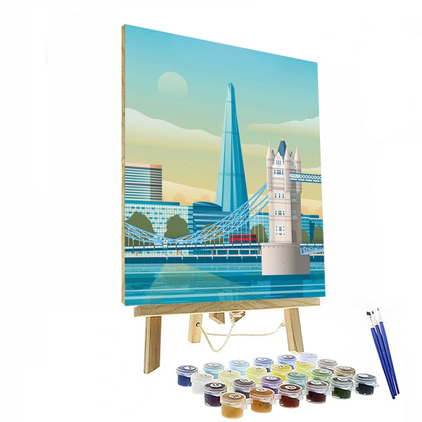 6 Pieces Set World Landmark Paint By Numbers Kit