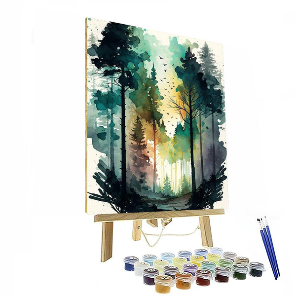 Whispering Forest Paint By Numbers Kit