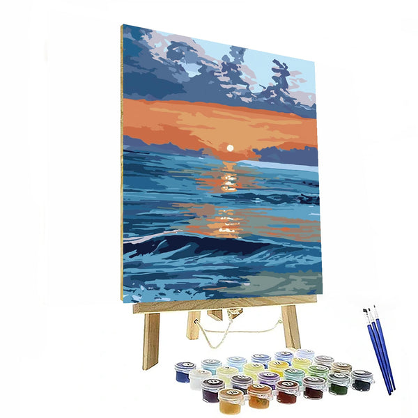 Dusk Horizon Seascape Paint By Numbers Kit