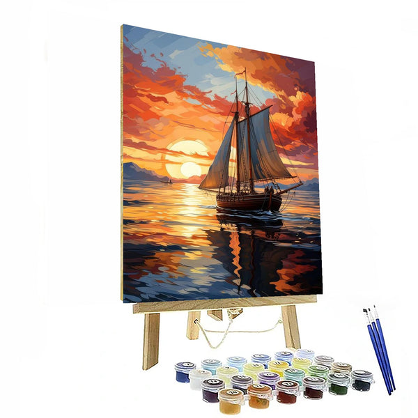 Sunset Voyage Paint By Numbers Kit