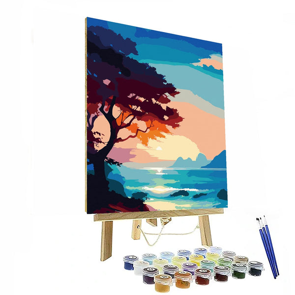 Coastal Twilight Seaside Paint By Numbers Kit