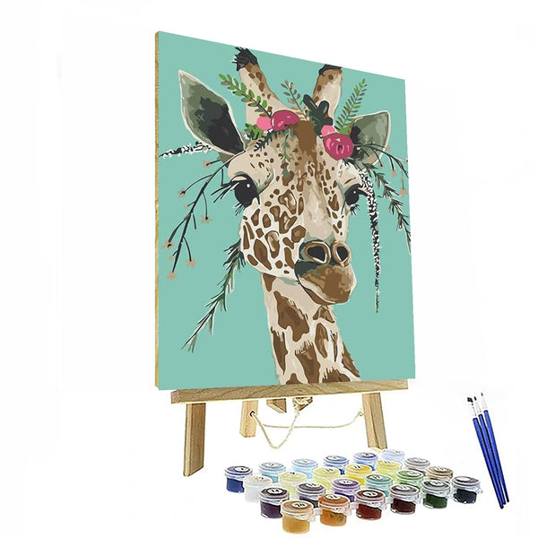 Serene Safari And Blooms Paint by Numbers Kit