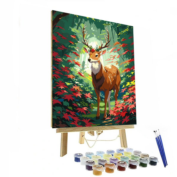 Deer Art Paint By Number Kit